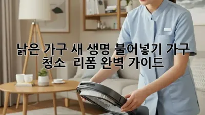 낡은 가구, 새 생명 불어넣기: 가구 청소 & 리폼 완벽 가이드